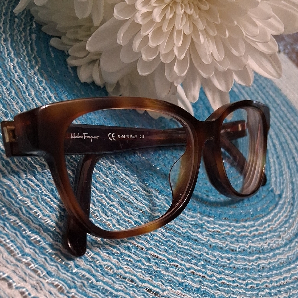 Salvatore Ferragamo Tortoise Shell Eyeglasses